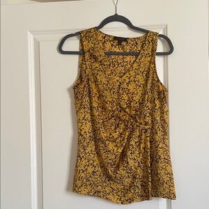The Limited Mustard and Black Tank Top